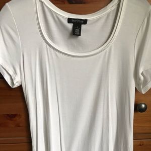 White House Black Market White T-Shirt